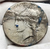 1926-S Peace Silver Dollar w/ Ink Stain?