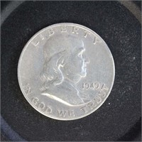 US Coins 1949-S Silver Franklin Half Dollar