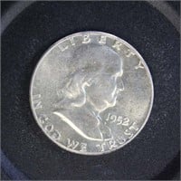 US Coins 1952-D Silver Franklin Half Dollar
