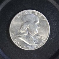 US Coins 1952 Silver Franklin Half Dollar