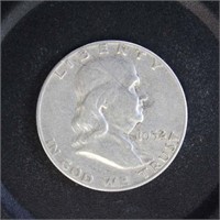 US Coins 1952-S Silver Franklin Half Dollar