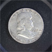 US Coins 1953-D Silver Franklin Half Dollar