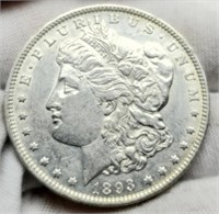 1893 Morgan Silver Dollar XF