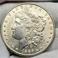 1886 Morgan Silver Dollar Unc.