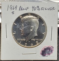 1969-S Proof Kennedy Half Dollar 40% Silver