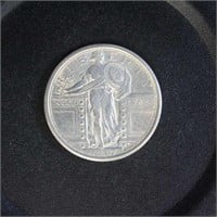 US Coins 1917 Type 1 Standing Liberty Quarter, AU