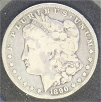 US Coins 1890-CC Morgan Silver Dollar