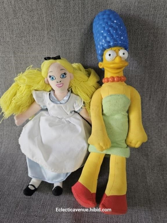 Vintage Marg Simpson & Disney Alice Dolls