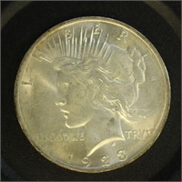 US Coins 1923 Peace Dollar, circulated