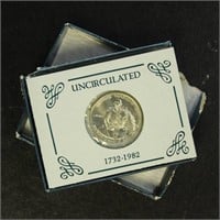 US Coins 1982 George Washington Commemorative Silv