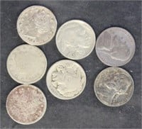 US Coins Nickel Lot, includes 3 Liberty Nickels, 2
