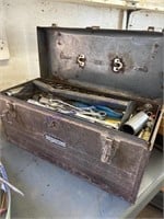 CRAFTSMAN TOOLBOX, FULL OF WRENCHES, SOCKETS,