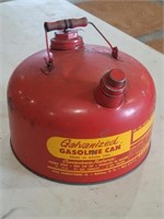 Galvanized Gasoline Can Red Retro