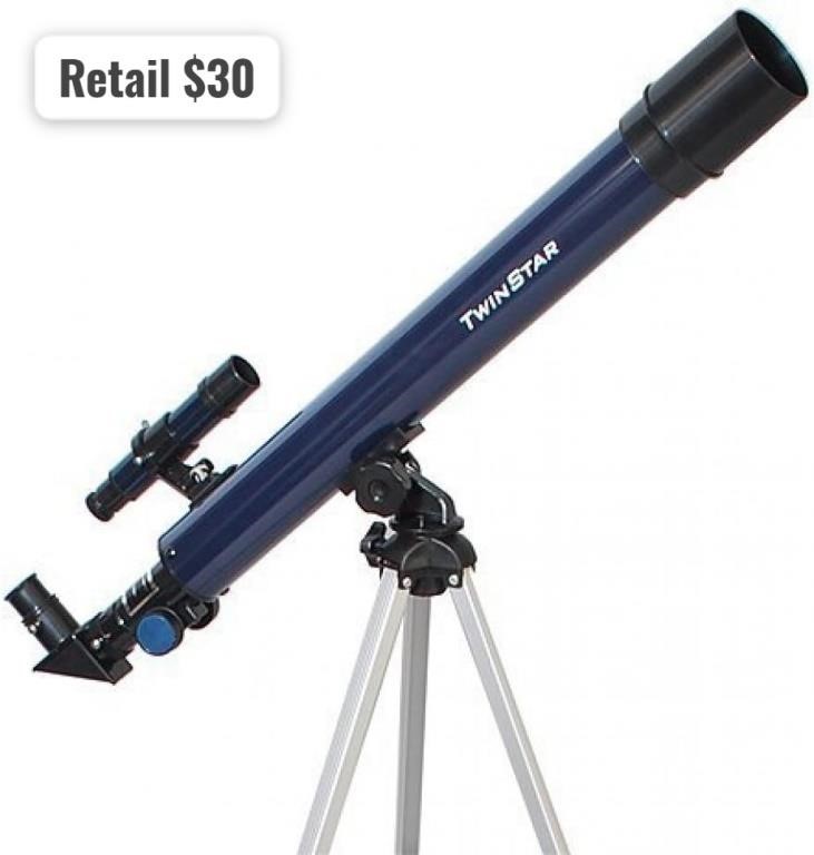 TwinStar 70mm Refractor Blue Telescope