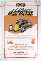 Vintage 1988 El Mirage Dry Lakes Bonneville Poster