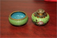 An Antique Chinese Cloisonne Salt and Pepper Shake