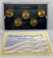 Of) 2002 gold edition state Quarter collection