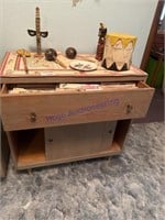 STORAGE CABINET W/ CONTENTS--SEWING PATTERNS,
