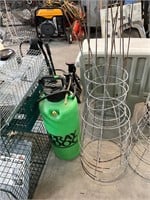 Sprayer and Tomato Cages