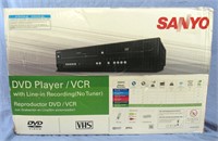 SANYO DVD PLAYER/ VCR NEW IN BOX