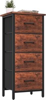 Yoobure Dresser with 4 Storage Drawers, Tall Fabri