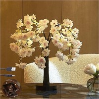 LITBLOOM Lighted Cherry Blossom Tree Pink 18IN 40