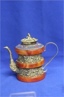 A Chinese Cloisonne and Gemstone? Teapot
