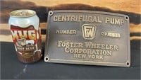 Cast  Iron Centrifugal  Pump  Sign