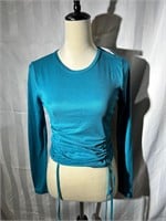 Pollyandesther Just Polly sz M ruched knit top