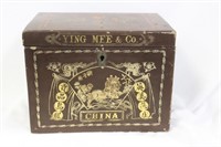 A Vintage Chinese Advertising Wooden Box