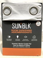 Sunblk Room Darkening Curtains 2 Pack