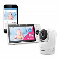 VTech Upgraded Smart WiFi Baby Monitor VM901, 5-in