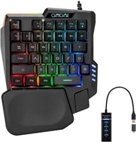 CHONCHOW One Handed Gaming Keyboard Rainbow LED Li