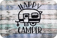 Syhonic 16x24 inches Happy Camper Non-Slip Doormat