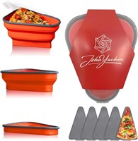 JohnYachin Reusable Pizza Slice Storage Container