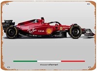 Vintage Tin Signs Ferrari Scuderia F1-75, New