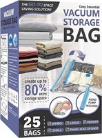 25 Pack Vacuum Storage Bags, Space Saver Bags (5
