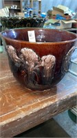 Ceramic flower pot- 7 inches h.