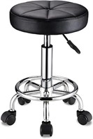 HMTOT Round Rolling Stool with Wheels Height