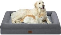 Yiruka Dog Bed, Dark Grey Orthopedic Dog Bed,