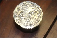 A Miniature Sterling Repousse Table