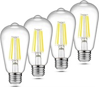 LED Edison Bulbs 6W, Equivalent 60W, High