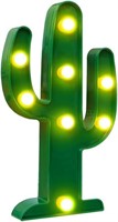 Cactus Marquee Sign Lights, Warm White LED Lamp