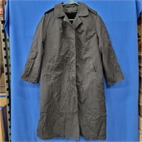 VINTAGE Military Issue All Weather Coat