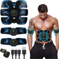 BLUE LOVE Abs Stimulator Abdominal Muscle,EMS ABS
