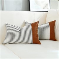 Throw Pillow Covers,Pillow Covers 18x18,Black Stri