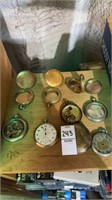 Lot of pocket watches  and watch parts