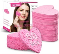 60-Count Kickleen Compressed Cellulose Heart Shape