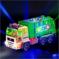 Toy Garbage Truck for Kids with 4D Lights and Soun