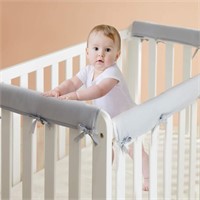 3-Piece Baby Crib Rail Cover Set for Teething, Saf
